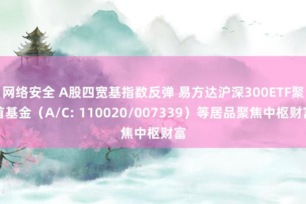 网络安全 A股四宽基指数反弹 易方达沪深300ETF聚首基金（A/C: 110020/007339）等居品聚焦中枢财富