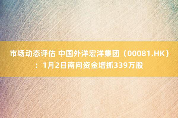 市场动态评估 中国外洋宏洋集团（00081.HK）：1月2日南向资金增抓339万股