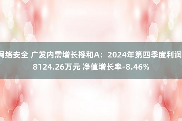 网络安全 广发内需增长搀和A：2024年第四季度利润-8124.26万元 净值增长率-8.46%