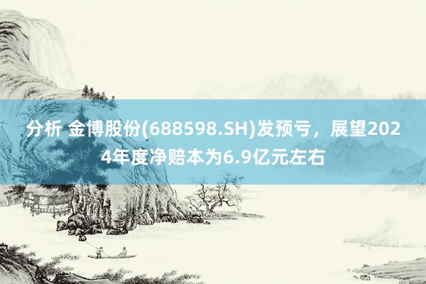 分析 金博股份(688598.SH)发预亏，展望2024年度净赔本为6.9亿元左右