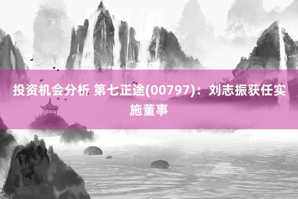 投资机会分析 第七正途(00797)：刘志振获任实施董事