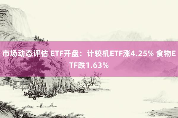 市场动态评估 ETF开盘：计较机ETF涨4.25% 食物ETF跌1.63%